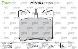 VALEO Fékbetét készlet VALEO 598063 for PEUGEOT (598063)