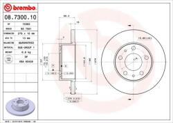 BREMBO féktárcsa BREMBO 08.7300. 10 for IVECO (08.7300.10)