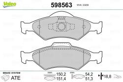 VALEO Fékbetét készlet VALEO 598563 for FORD, MAZDA (598563)