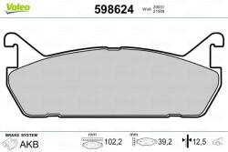 VALEO Fékbetét készlet VALEO 598624 for MAZDA, DAIHATSU, SUZUKI (598624)
