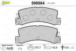 VALEO Fékbetét készlet VALEO 598984 for TOYOTA, CHEVROLET (598984)