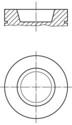 MAHLE dugattyú MAHLE 227 PI 00113 000 for MAN (227 PI 00113 000)