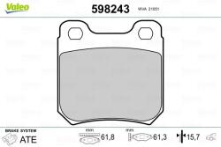 VALEO Fékbetét készlet VALEO 598243 for OPEL, VAUXHALL (598243)