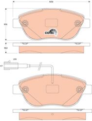 TRW Fékbetét készlet TRW GDB1829 for FIAT, VAUXHALL, ABARTH, OPEL (GDB1829)