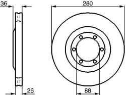 Bosch féktárcsa BOSCH 0 986 478 437 for ISUZU, OPEL, VAUXHALL (0 986 478 437)