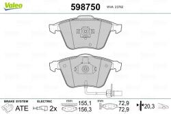 VALEO Fékbetét készlet VALEO 598750 for AUDI (598750)