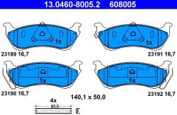 ATE Fékbetét készlet ATE 13.0460-8005.2 for MERCEDES-BENZ (13.0460-8005.2)