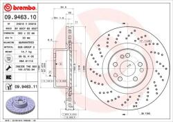 BREMBO féktárcsa BREMBO 09.9463. 11 for MERCEDES-BENZ (09.9463.11)