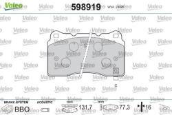 VALEO Fékbetét készlet VALEO 598919 for CADILLAC, SUBARU, HONDA, MITSUBISHI, … (598919)