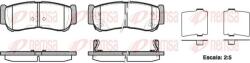 REMSA fékbetétkészlet, tárcsafék REMSA 1239.02 for HYUNDAI, ALFAROME, FIAT, LANCI (1239.02)