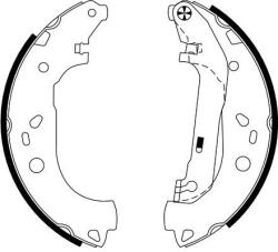TEXTAR fékpofakészlet TEXTAR 91061400 for FORD (91061400)