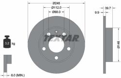 TEXTAR féktárcsa TEXTAR 92106203 for SEAT, SKODA, VW, AUDI (92106203)
