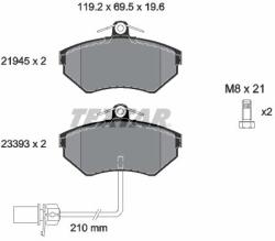 TEXTAR fékbetétkészlet, tárcsafék TEXTAR 2194504 for SEAT, SKODA, VW, AUDI, … (2194504)