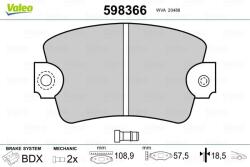 VALEO Fékbetét készlet VALEO 598366 for RENAULT (598366)