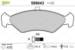 VALEO Fékbetét készlet VALEO 598043 for FORD (598043)