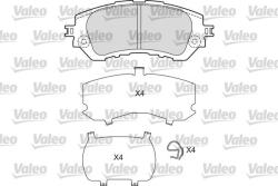 VALEO Fékbetét készlet VALEO 601668 for TOYOTA (601668)