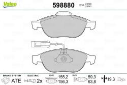 VALEO Fékbetét készlet VALEO 598880 for ALFA ROMEO, LANCIA, FIAT (598880)