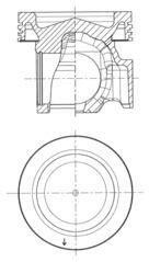 Kolbenschmidt dugattyú KOLBENSCHMIDT 40834601 for VOLVO (40834601)