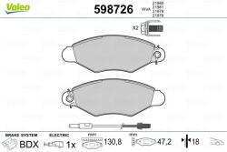 VALEO Fékbetét készlet VALEO 598726 for RENAULT, NISSAN (598726)