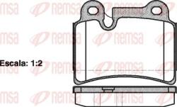 REMSA fékbetétkészlet, tárcsafék REMSA 1240.00 for VW (1240.00)