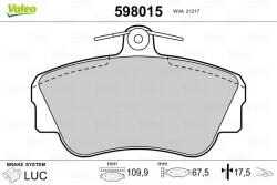 VALEO fékbetétkészlet, tárcsafék VALEO 598015 for VOLVO (598015)