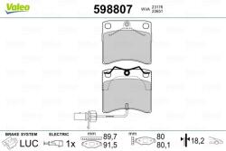 VALEO Fékbetét készlet VALEO 598807 for VW (598807)