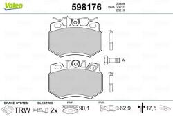 VALEO Fékbetét készlet VALEO 598176 for PEUGEOT, CITROËN (598176)