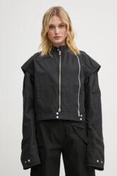 Heliot Emil rövid kabát női, fekete, átmeneti, oversize, HE. W. 02.105. BLK01 - fekete 34