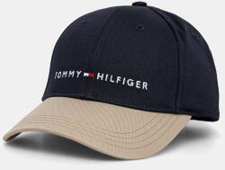 Tommy Hilfiger gyerek pamut baseball sapka sötétkék, nyomott mintás, AU0AU01963 - sötétkék 50/52