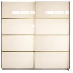 Spectral Mobila Gold Dulap 2000 Crem cu usi MDF Lucios + 2 Comode Garderoba
