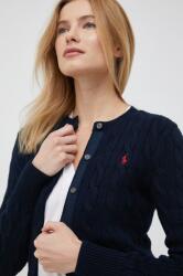 Ralph Lauren pamut kardigán sötétkék - sötétkék S