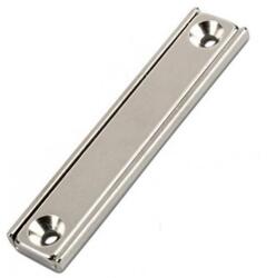 Magneo Smart Magnet neodim bloc 60 x 13, 5 x 5 mm, în carcasă, cu 2 găuri D 3, 3 și șanfren D 6, 5