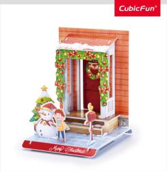 CubicFun - Puzzle 3D casa decorata de Craciun 20 piese (CUW3154h) - drool Puzzle