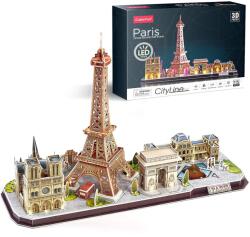 CubicFun - Puzzle 3D Led Paris 115 Piese (CUL525h) Puzzle