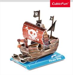 CubicFun - Puzzle 3D nava pirati 22 piese (CUW3121h) - drool Puzzle