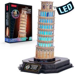 CubicFun CUBICFUN - PUZZLE 3D TURNUL DIN PISA EDITIE LUMINOASA 42 PIESE (CUL535h) Puzzle