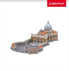 CubicFun - Puzzle 3D si brosura bazilica Sfantul Petru 101 piese (CUDS0997h) - drool Puzzle