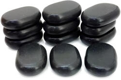 Pauco Academy Set 12 Pietre Vulcanice Ovale - Mari 7.5 cm (Terapie Geotermala) + Cadou Saculet