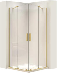 Rea Cabina de dus patrata Rea Montana Double cu usi culisante 90x90 auriu periat (REA-K6636)