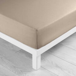 douceur d'intérieur Cearceaf maro deschis din bumbac cu elastic 180x200 cm Lina - douceur d'intérieur