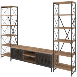 Kalune Design Set mobilier TV gri antracit/natural 150x47 cm Maxim - Kalune Design