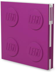 LEGO® Caiet cu pix cu gel LEGO®, 15, 9 x 15, 9 cm, roz fucsia