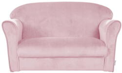 Roba Canapea pentru copii roz-deschis cu tapițerie din catifea 78 cm Lil Sofa - Roba