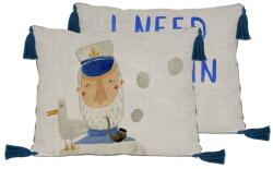 Little Nice Things Pernă decorativă cu amestec de in Little Nice Things Captain, 50 x 35 cm