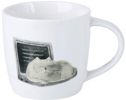 Maxwell & Williams Cană albă din porțelan 400 ml Computer Cat - Maxwell & Williams