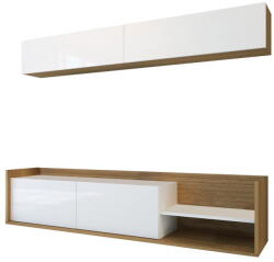 Kalune Design Set mobilier TV alb/natural 180x40 cm Kale - Kalune Design