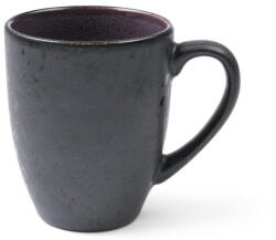 Bitz Cană cu toartă din ceramică și glazură interioară mov Bitz Mensa, 300 ml, negru