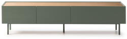 Teulat Masă TV verde/în culoare naturală cu aspect de lemn de stejar 180x45 cm Arista - Teulat