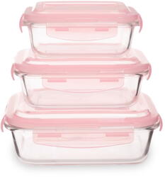 Premier Housewares Recipiente de alimente 3 buc. din sticlă Freska - Premier Housewares