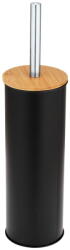 WENKO Perie de WC neagră din oțel Tortona - Wenko